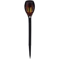 Solarleuchte Foi Schwarz max. 0,06 Watt - Schwarz, KONVENTIONELL, Kunststoff (7,5/47cm) - Modern Living