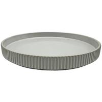 Dekotablett Marlon Hellgrau - Hellgrau, Keramik (30/3,5cm) - Mömax