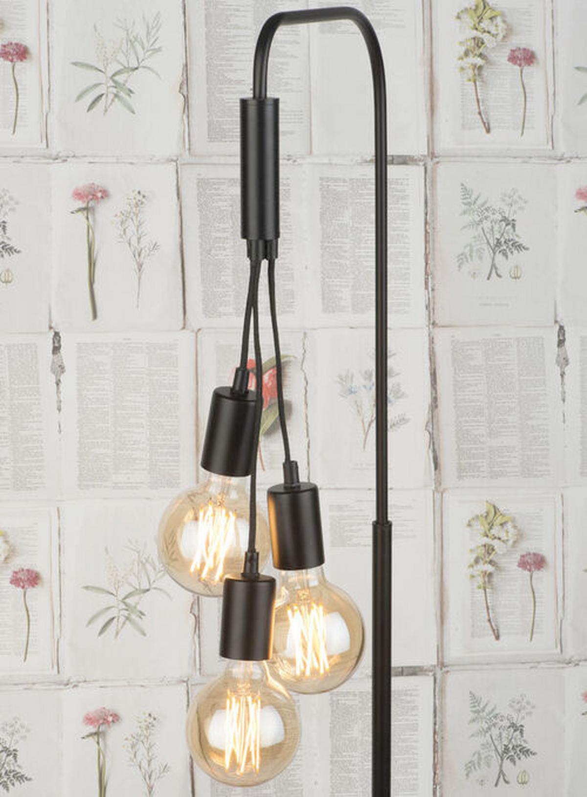 Állólámpa Oslo/f3/b - fekete/szürke, Design, kő/fém (48/190/32cm) - It's about Romi