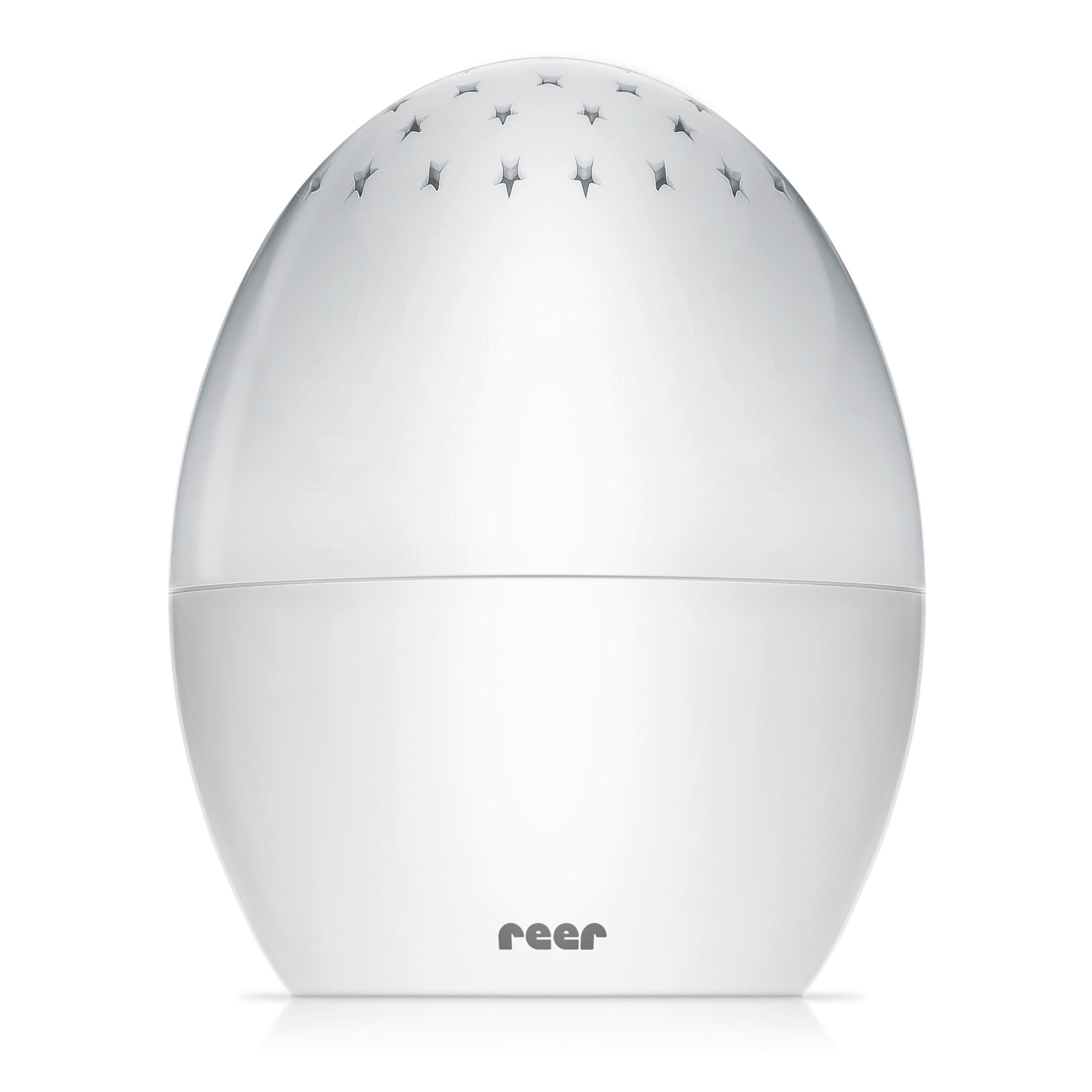 LAMPKA NOCNA DZIECIĘCA STARLINO - biały, Basics, tworzywo sztuczne (10,2/15,5/10,2cm) - Reer