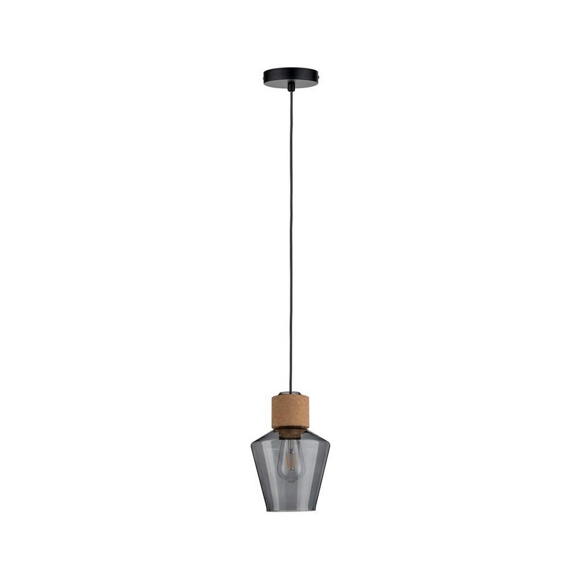 Hängeleuchte Noerdic Elia max. 20 Watt - Schwarz, KONVENTIONELL, Glas/Metall (18cm) - Paulmann