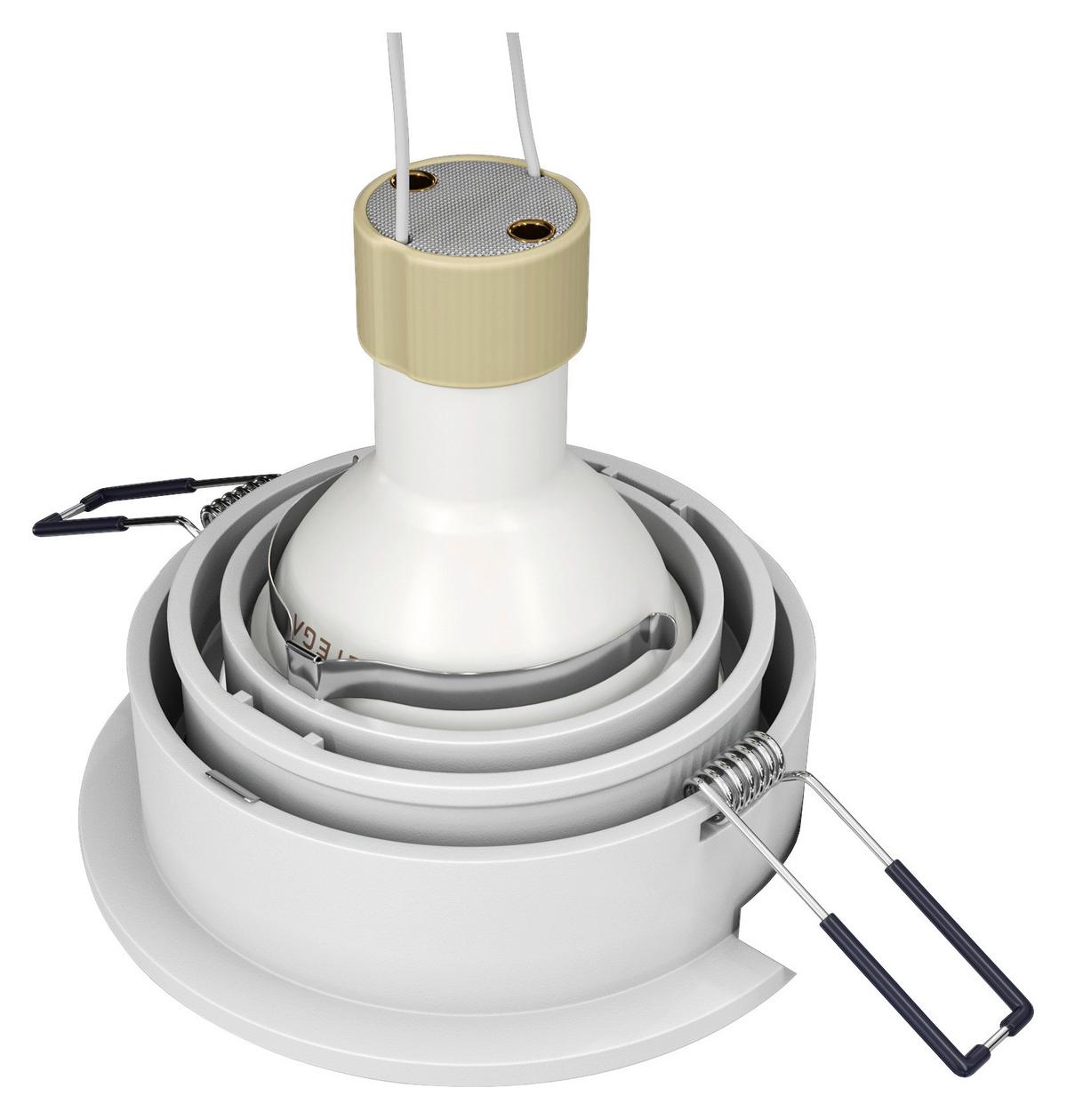 LED-EINBAUSPOT ATOM - Weiss, Trend, Metall (9,2/4/9,2cm) - MAYTONI