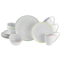 Kombinirani Servis Luna Color Line, 16-Delni - večbarvno, Basics, keramika - Creatable