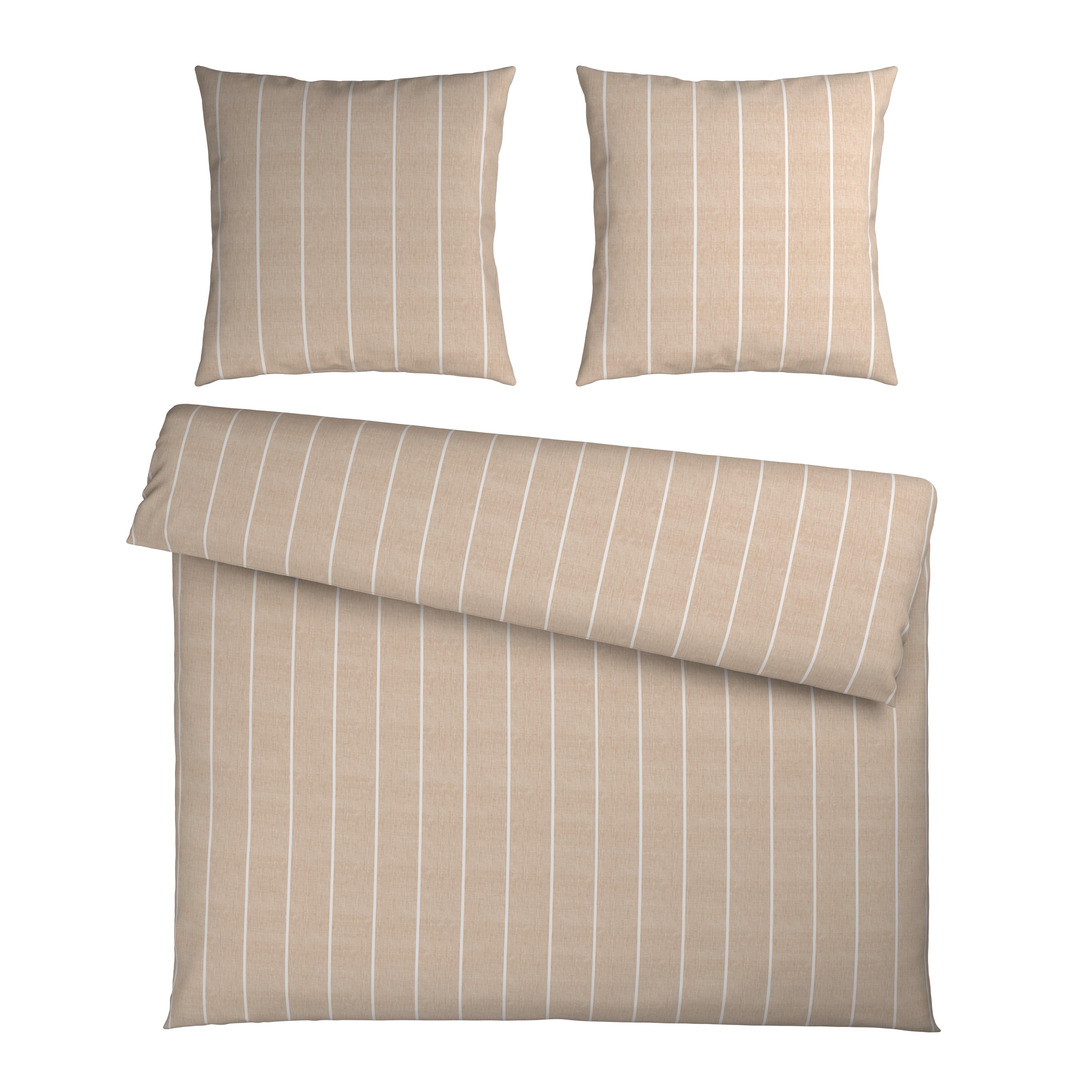 Bettwäsche Tyline XXL Beige ca. 200x200cm - Beige, Textil (200/200cm) - Mömax