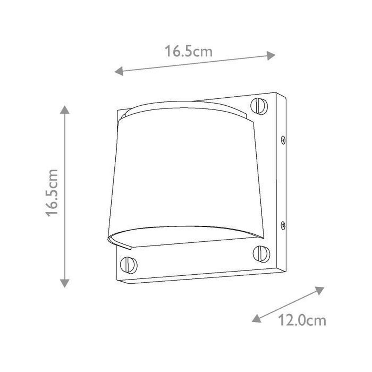 Kültéri Falilámpa Hk-Scout-Phb - sárgarézszínű, Konventionell, műanyag/fém (12/16.5/16.5cm) - Elstead Lighting