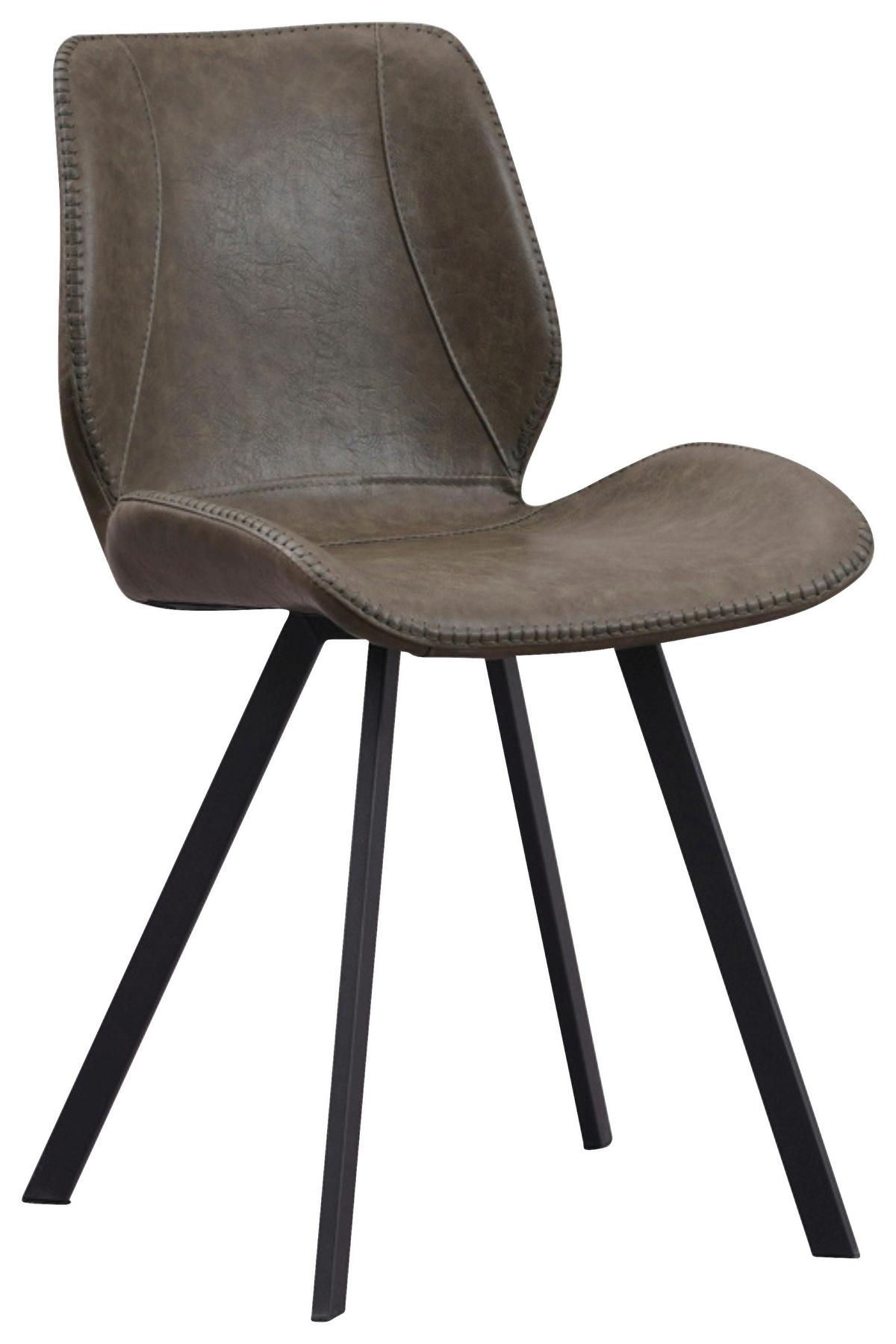 STUHL-SET BARONA - Dunkelgrün/Anthrazit, Design, Textil/Metall (44/80/55cm) - MID.YOU