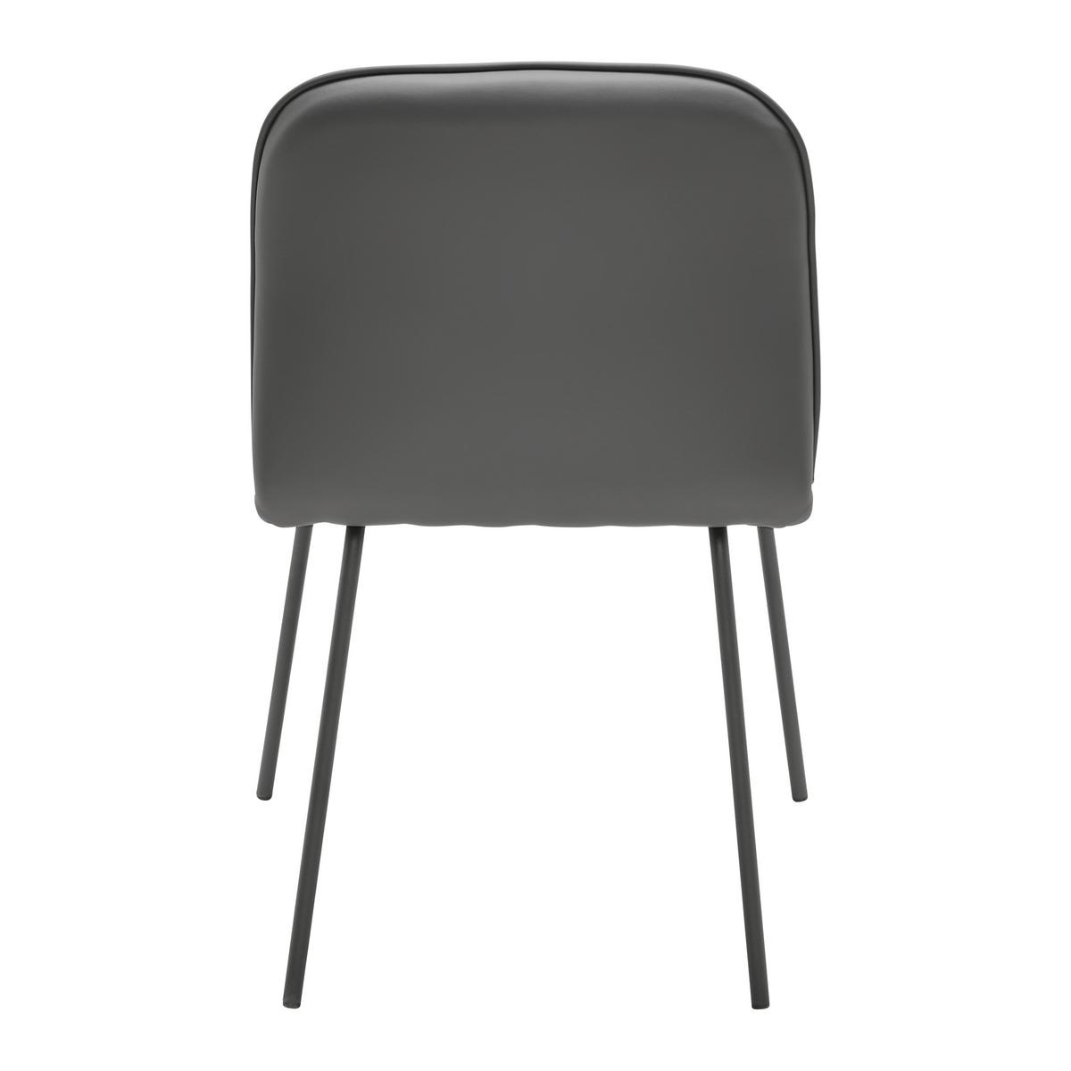 KRZESŁO ELLIS - czarny/szary, Modern, metal/drewno (43/80/50cm) - Bessagi Home