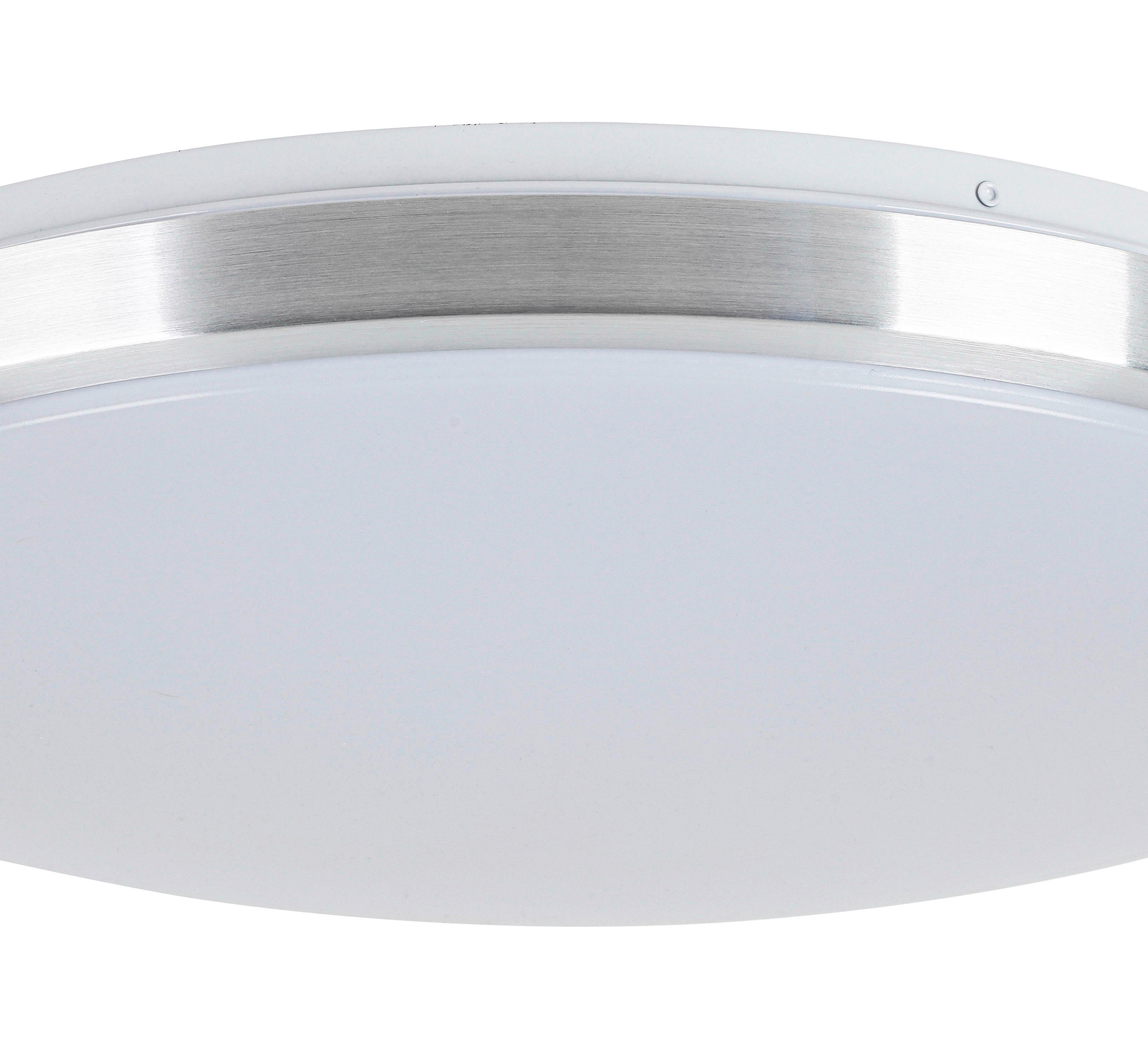 TAKLAMPA WINFRIED - vit/aluminiumfärg, Klassisk, metall/plast (50/9cm) - Mömax