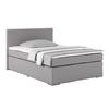 Boxspring Krevet Nero - boje kroma/sivo-bež, Konvencionalno, tekstil/metal (140/200cm) - Best Price