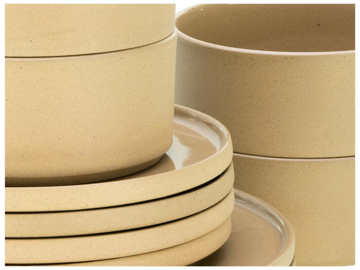 Set Krožnikov Futuro Sand, 4-Delni - bež, Basics, keramika (26cm) - Creatable