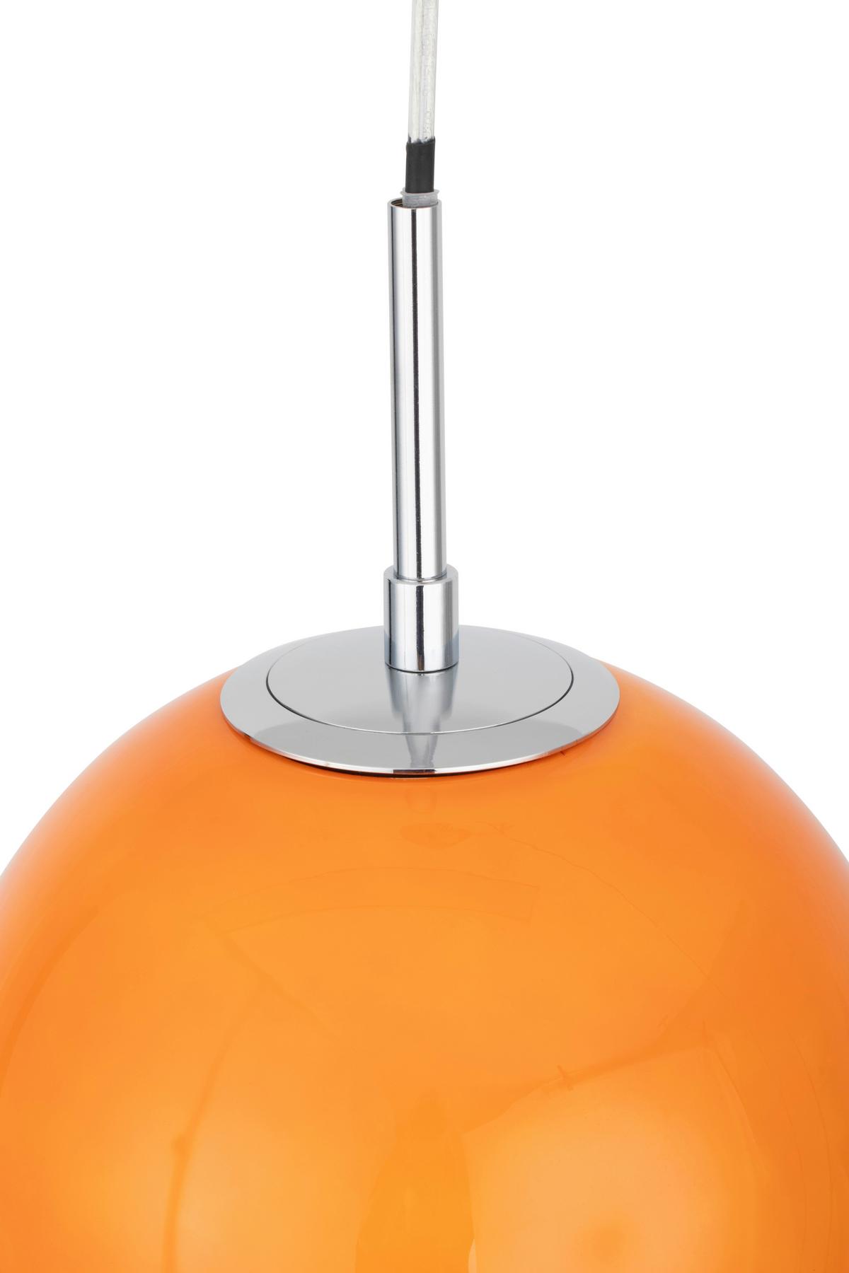 LAMPA WISZĄCA KRISTI - biały/pomarańczowy, Design, metal/szkło (22,5/120cm) - Collett's Monde