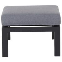 Loungehocker Valencia Anthrazit - Dunkelgrau/Anthrazit, Basics, Textil/Metall (60/43/59cm) - Siena Garden