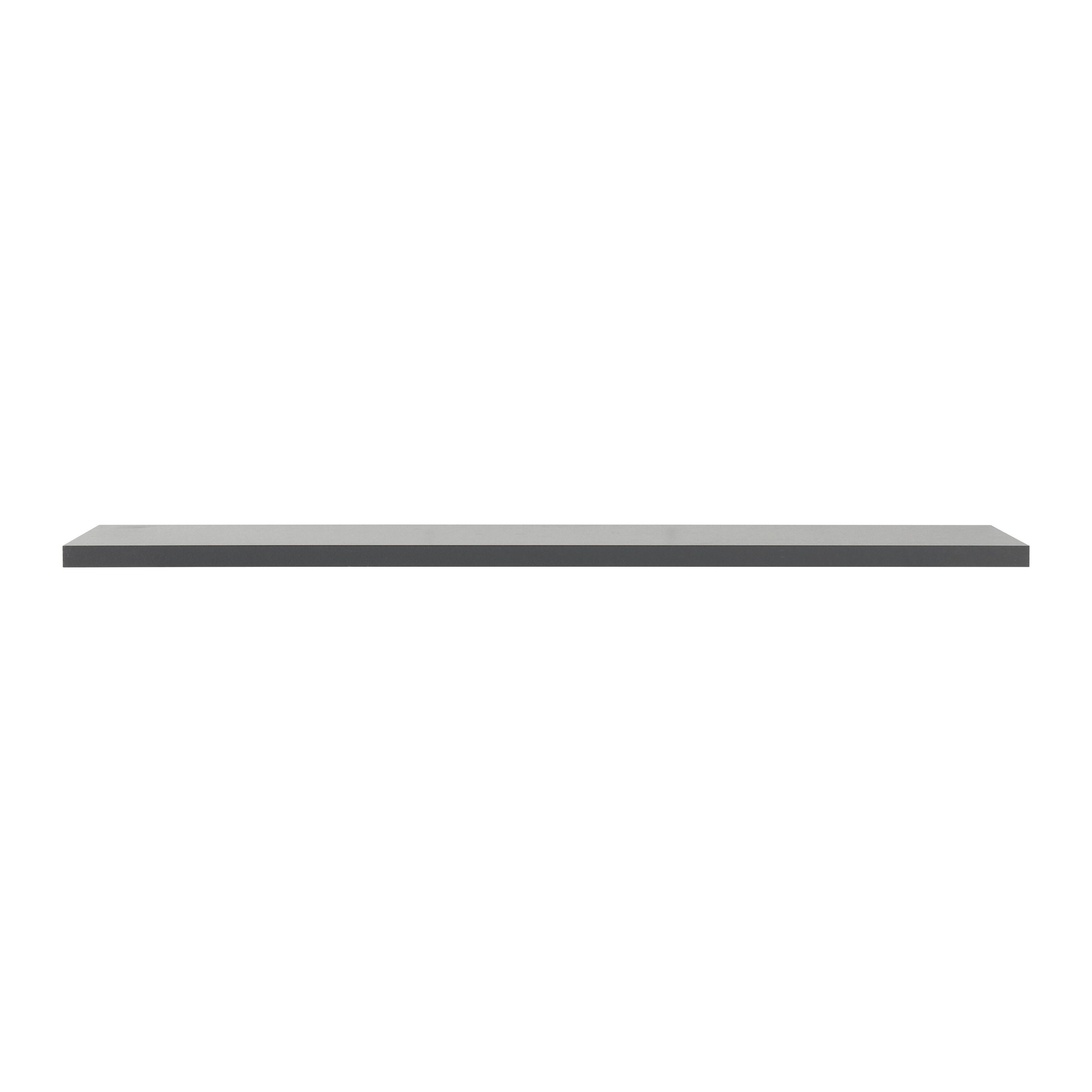 VÄGGHYLLA BIGG -SB- - antracit, trämaterial (80/1,6/25cm) - Mömax