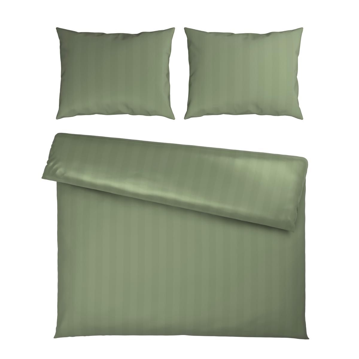 Posteljnina Xenia Streif Xxl, Zelena, 2x60/80, 200/200 - svetlo zelena, Moderno, tekstil (200/200cm) - Premium Living