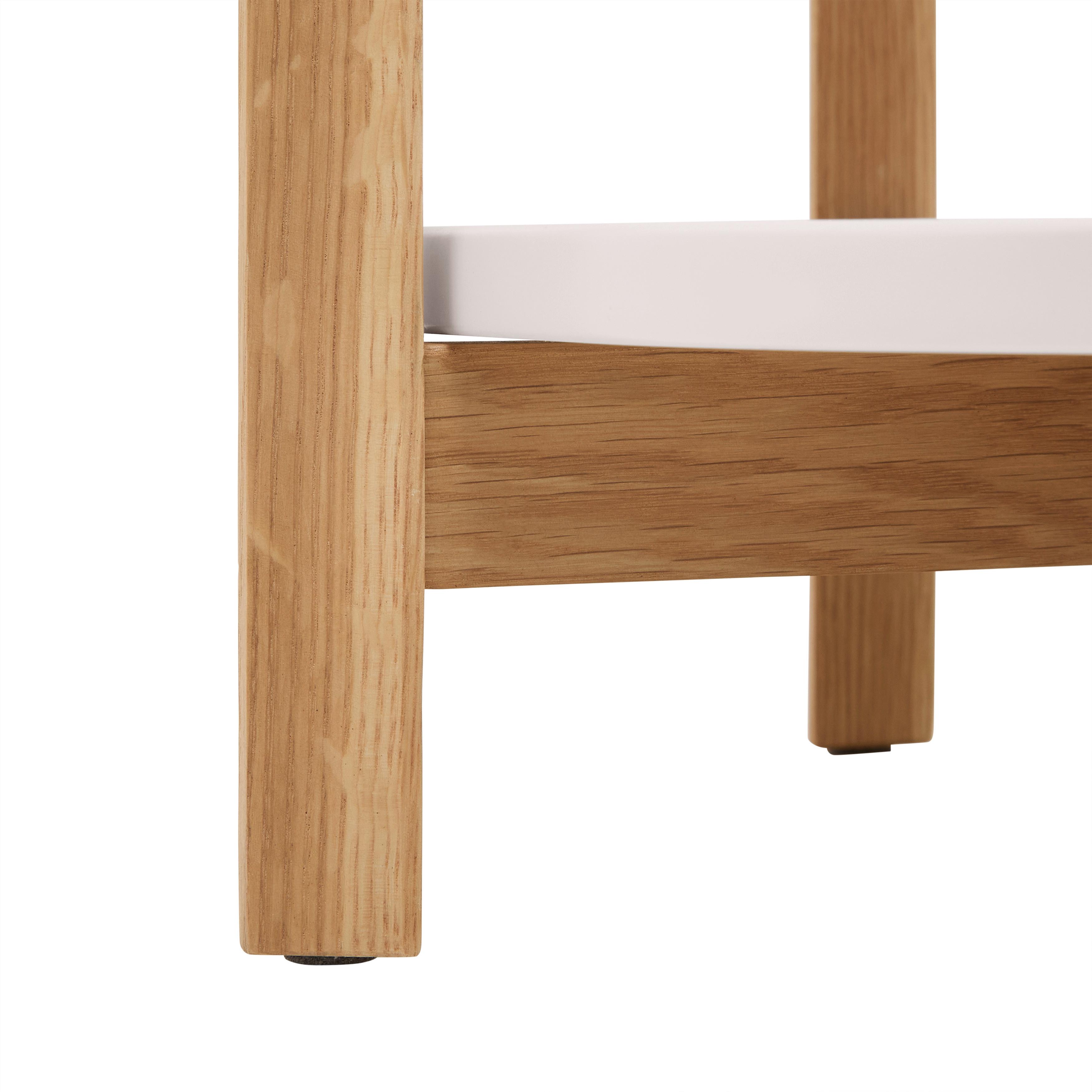 SOFFBORD STRUT - vit/naturfärgad, Modern, trämaterial/trä (100/50/45cm) - Mömax