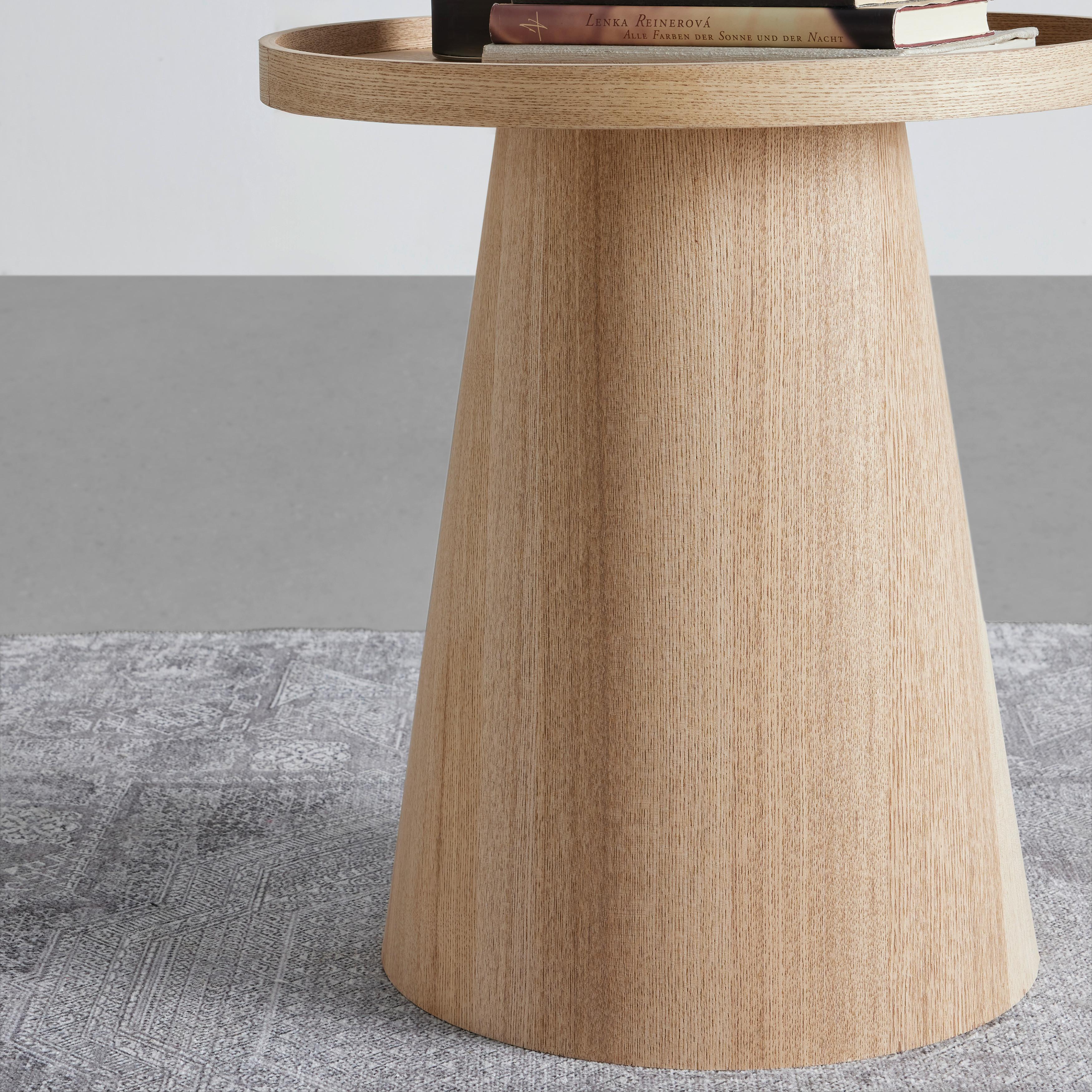 Beistelltisch Jens Naturfarben - naturfärgad, Modern, trämaterial/trä (45/50cm) - Premium Living