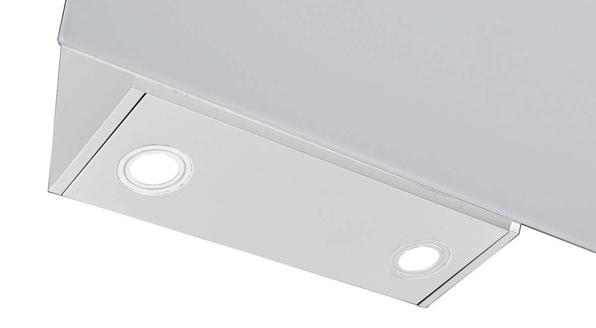 Dunstabzugshaube Alia Weiß B: ca. 60 cm - Weiß, Trend, Glas/Metall (60/80,5-118,5/40,2cm) - Respekta