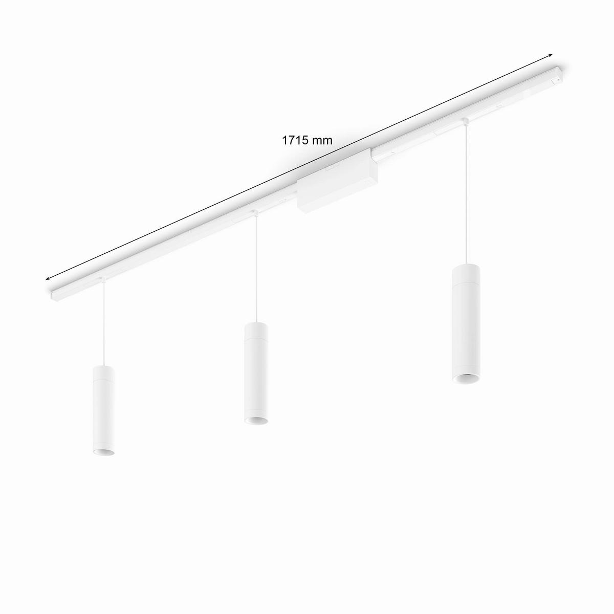 SYSTEM SZYNOWY PHILIPS HUE PERIFO 3ER PENDEL - biały, Basics, metal (171,5/28,8/2,6cm) - Philips HUE