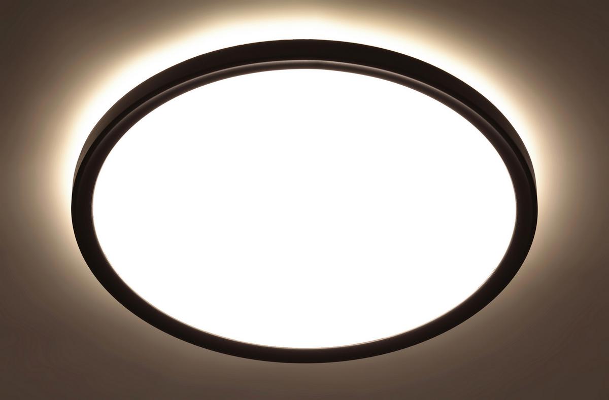 LED-Deckenleuchte Tir max. 22 Watt - Schwarz, Modern, Kunststoff (29,3/2,8cm) - Mömax