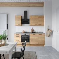 Küchenleerblock Structura High o. Geräte Eiche - Schieferfarben/Eichefarben, MODERN, Holzwerkstoff/Metall (210cm) - Nobilia
