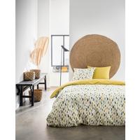 Ágyneműhuzat-garnitúra 3 Részes Fehér/sárga - textil