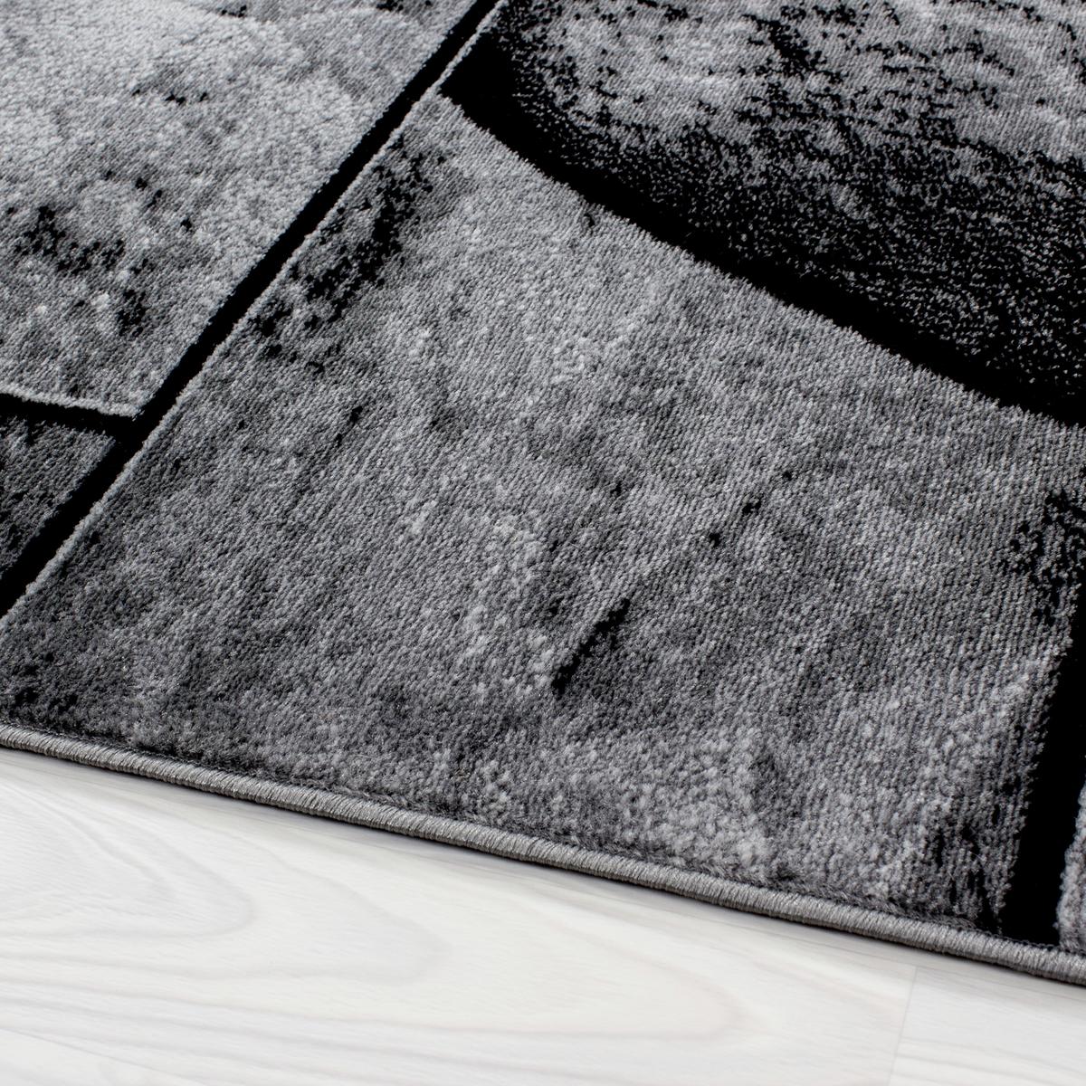 Webteppich Parma Schwarz ca. 160x230 cm - Schwarz, KONVENTIONELL, Textil (160/230cm) - Novel