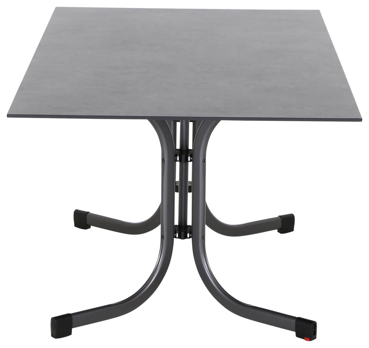 Loungegarnitur 5-tlg Velia aus Metall - Anthrazit/Schwarz, KONVENTIONELL, Keramik/Textil - Siena Garden