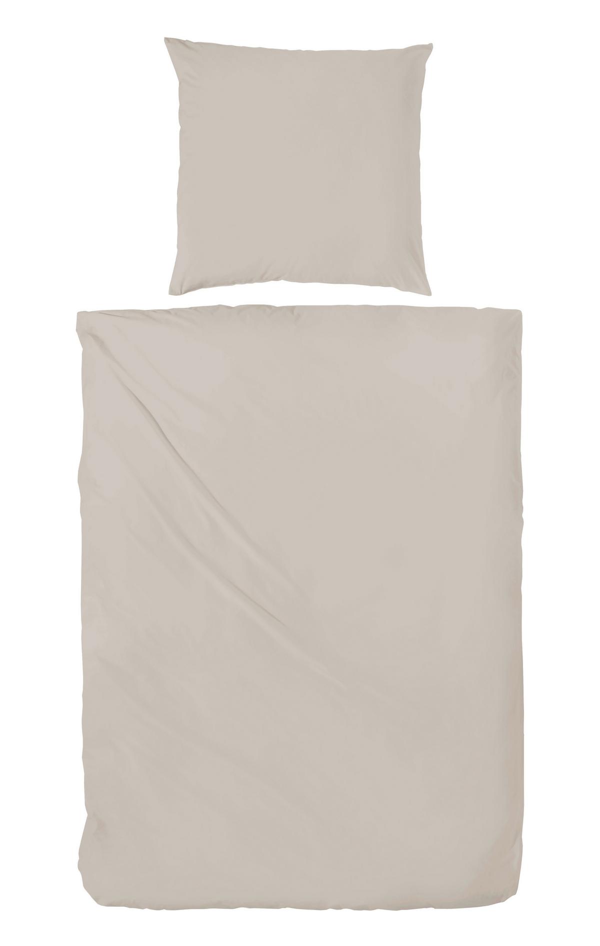 POŚCIEL STONE WASHED - beżowy, Basics, tkanina (155/220cm)