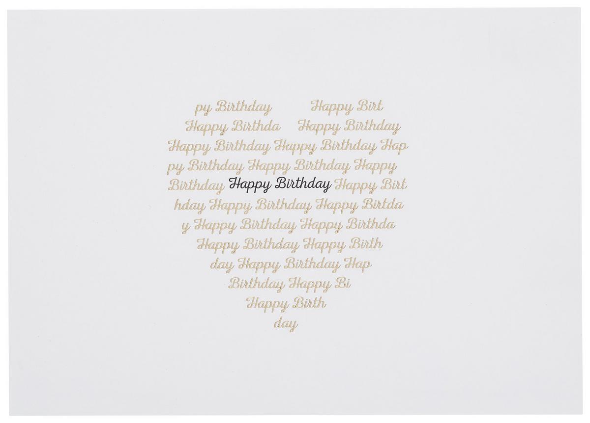 POSTKARTE GOLD - Goldfarben/Schwarz, Papier (14,8/10,5cm)