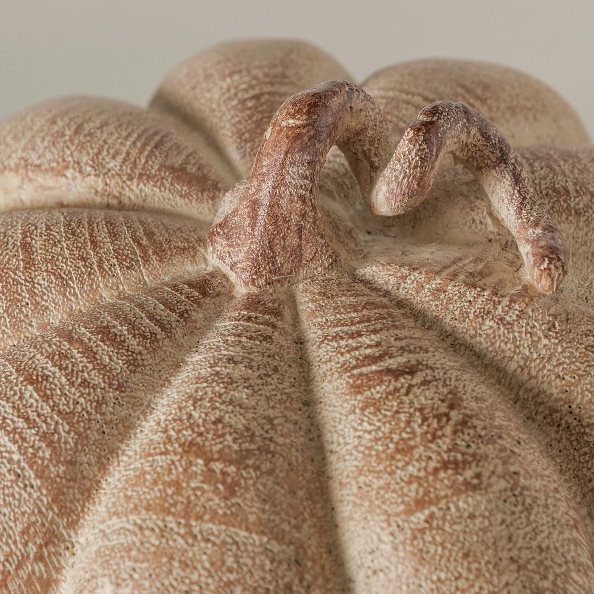 Dekokürbis Auyama I Beige - Beige, Basics, Kunststoff/Stein (10/7,3cm) - Mömax