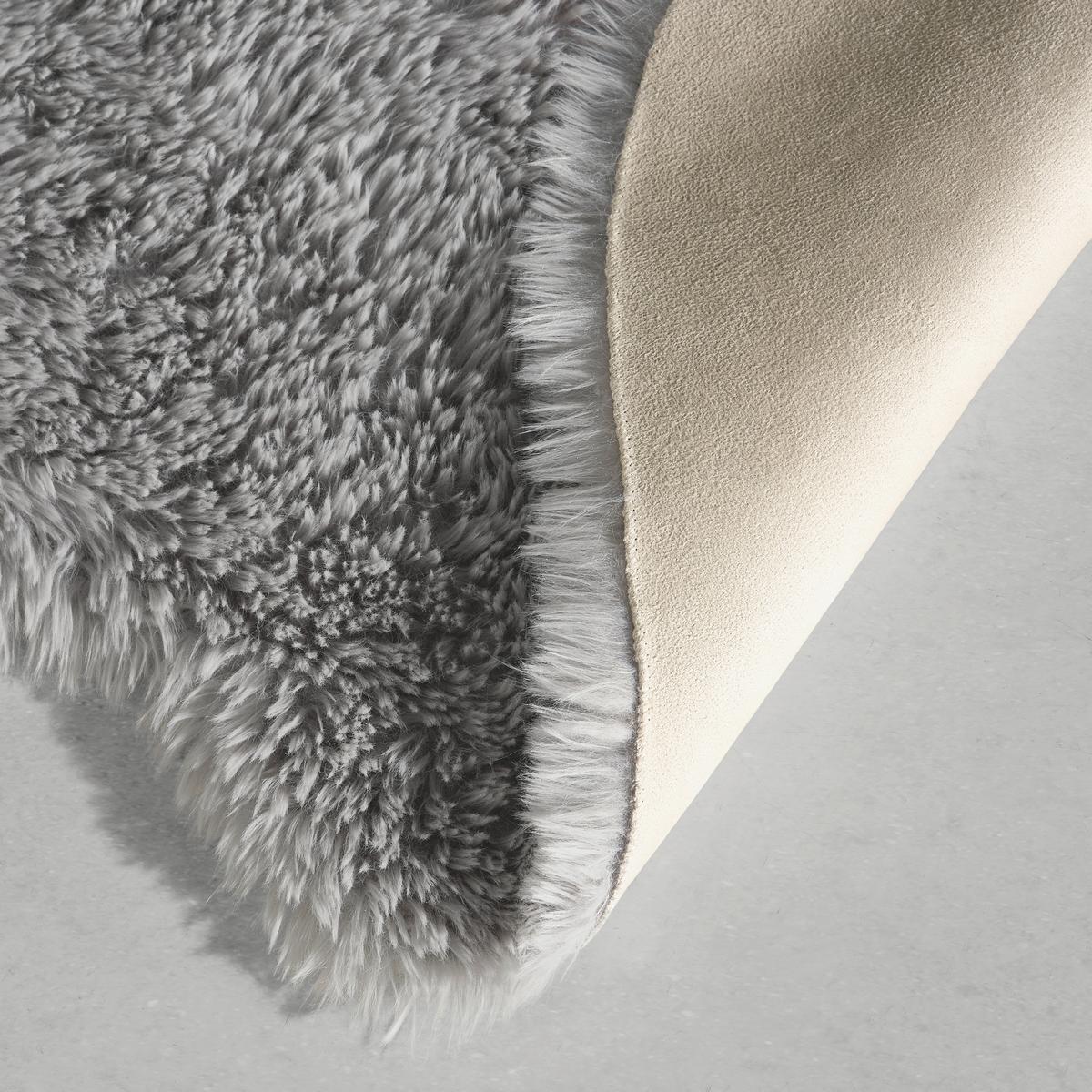 Műszőrme Emil 60/90 - bézs/fehér, Konventionell, szőrme (60/90cm) - Mömax