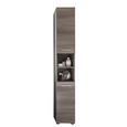 Hochschrank Runner/moon - Silberfarben/Alufarben, MODERN, Holzwerkstoff/Kunststoff (30/190/31cm)
