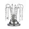 Kristall-Tischleuchte Pioggia Chromfarben max. 6 Watt - Chromfarben, KONVENTIONELL, Glas/Metall (16/23cm)