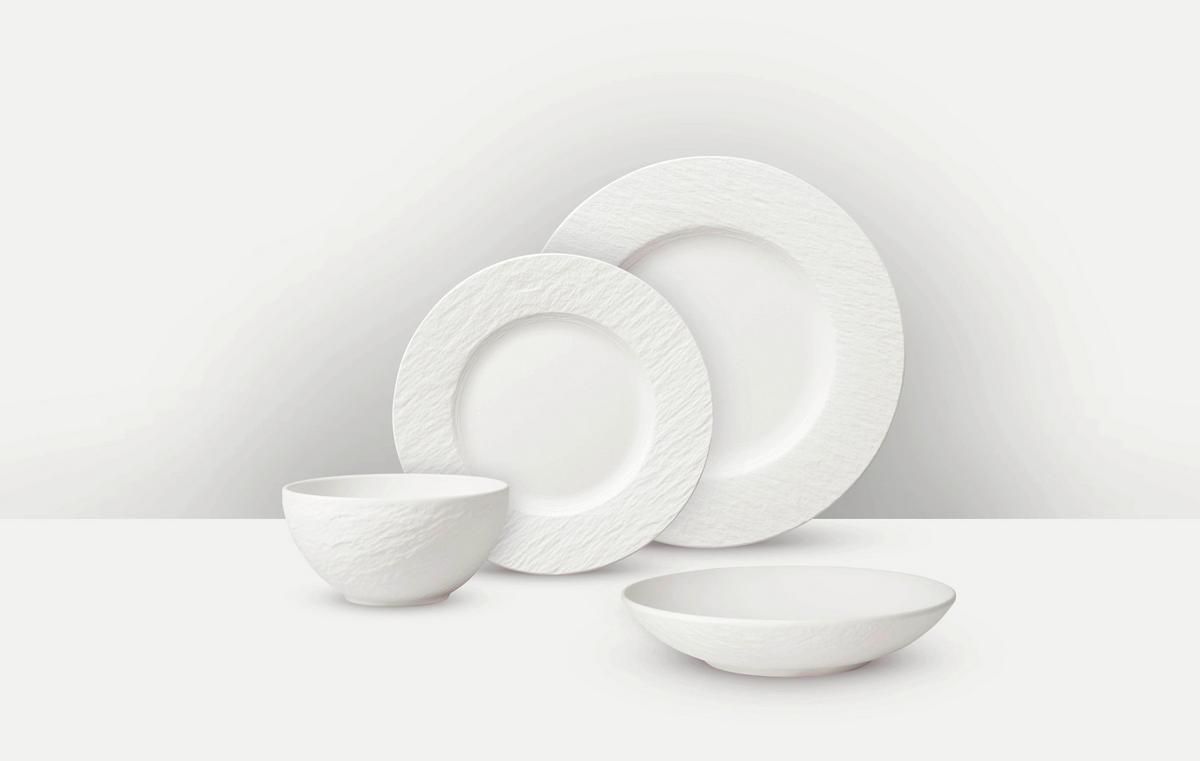 SERWIS OBIADOWO-ŚNIADANIOWY MANUFACTURE VILLEROY & BOCH - biały, Konventionell, ceramika - Villeroy & Boch