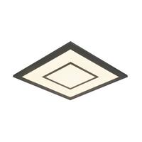 LAMPA SUFITOWA LED PREM - czarny, Modern, tworzywo sztuczne/metal (30/30/5,5cm) - Modern Living