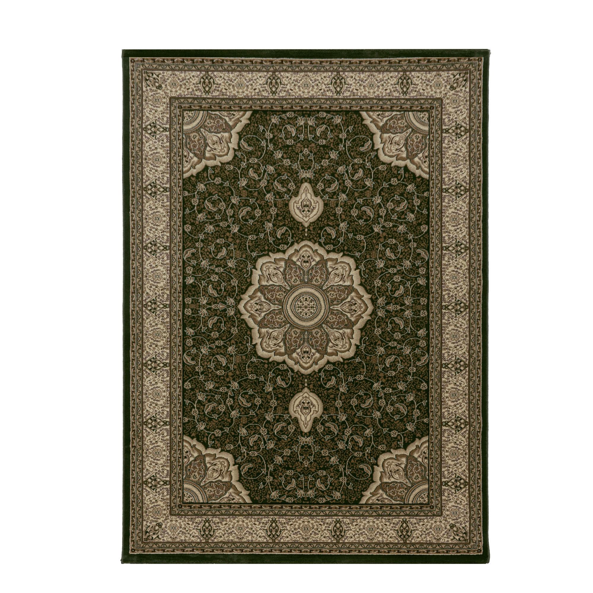 Webteppich Kashmir Grün ca. 160x230cm - Grün, LIFESTYLE, Textil (160/230cm)