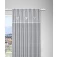 Schlaufenschal Elisabeth Grau 140x245cm - Grau, ROMANTIK / LANDHAUS, Textil (140/245cm) - ZANDIARA