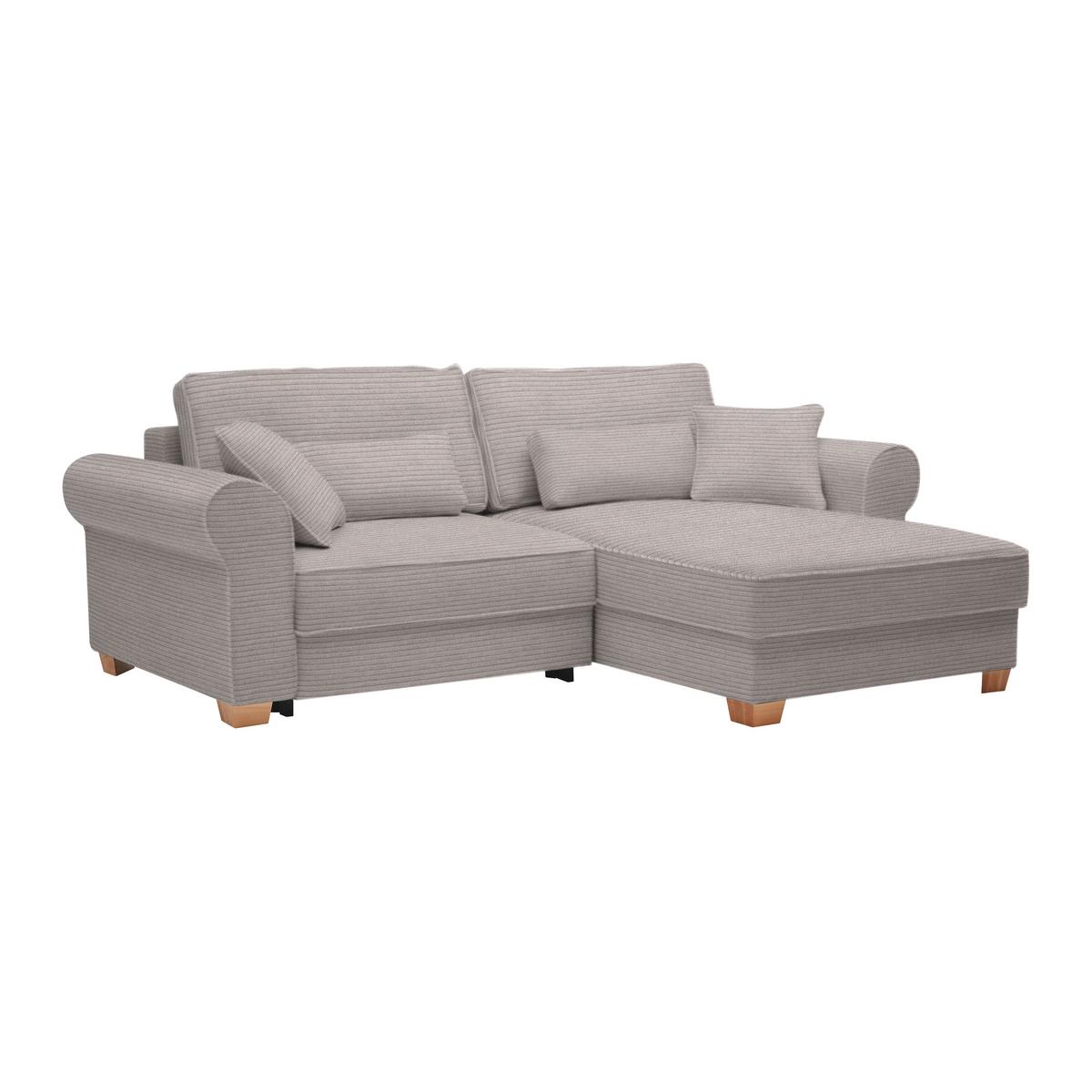 Wohnlandschaft Angelo Grau - Grau, MODERN, Holz/Holzwerkstoff (255/92/185cm) - Mömax