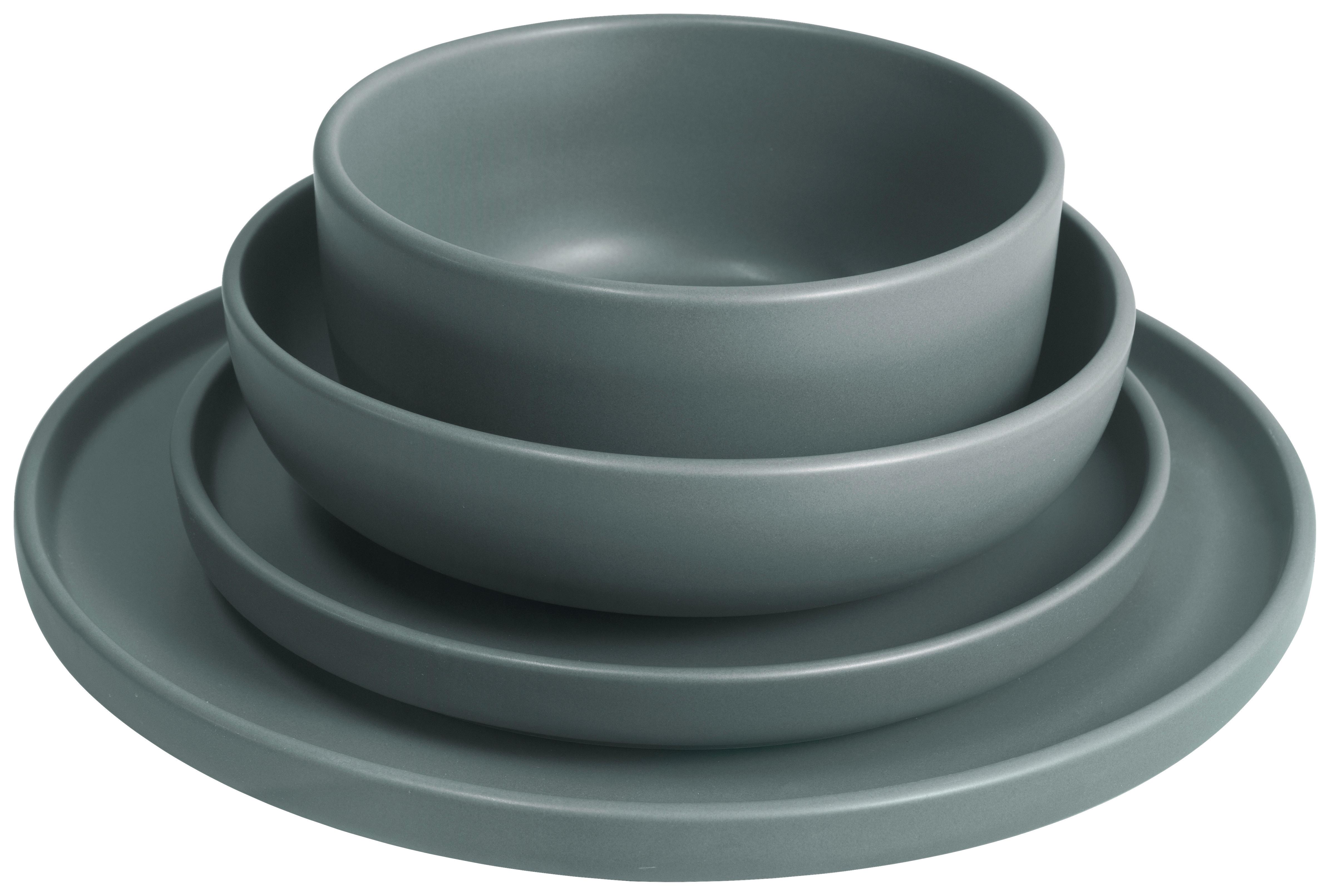 ZASTAWA STOŁOWA TANJA - szary, Lifestyle, ceramika - Novel