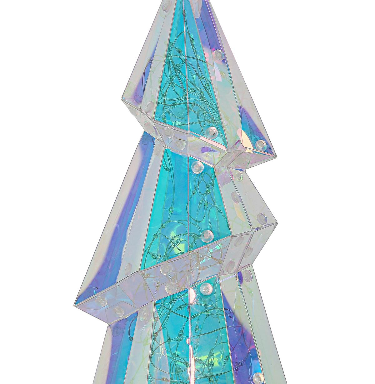 LED-Dekoleuchte Baumi Weiß/Transparent max. 6 Watt - Transparent/Weiß, MODERN, Kunststoff (44/17/17cm) - Mömax