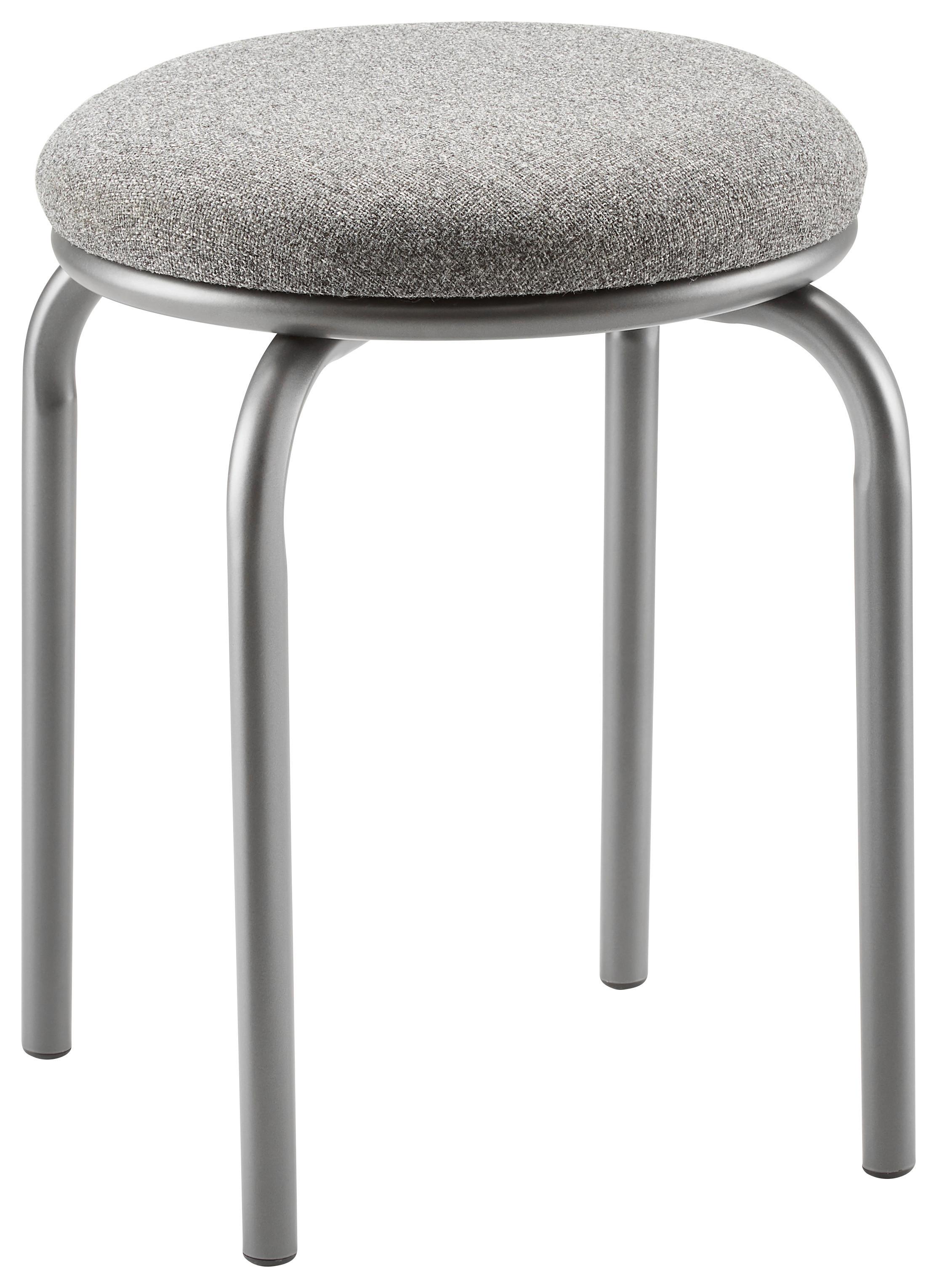 Stolček Pubb - siva, Konvencionalno, kovina/tekstil (46/45/46cm) - Mömax