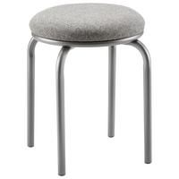 Stapelhocker in Grau - Grau, Konventionell, Textil/Metall (46/45/46cm) - Mömax