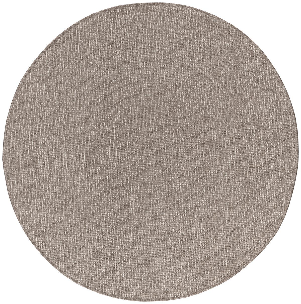 Flachwebeteppich Line in Braun Ø ca. 160cm - Braun, Modern, Textil (160cm) - Modern Living