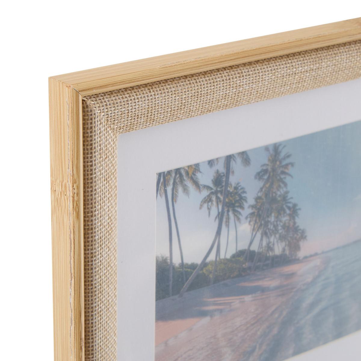 Ramă foto colaj Zera - bej, Basics, plastic/material pe bază de lemn (46,6/49,6/1,8cm)