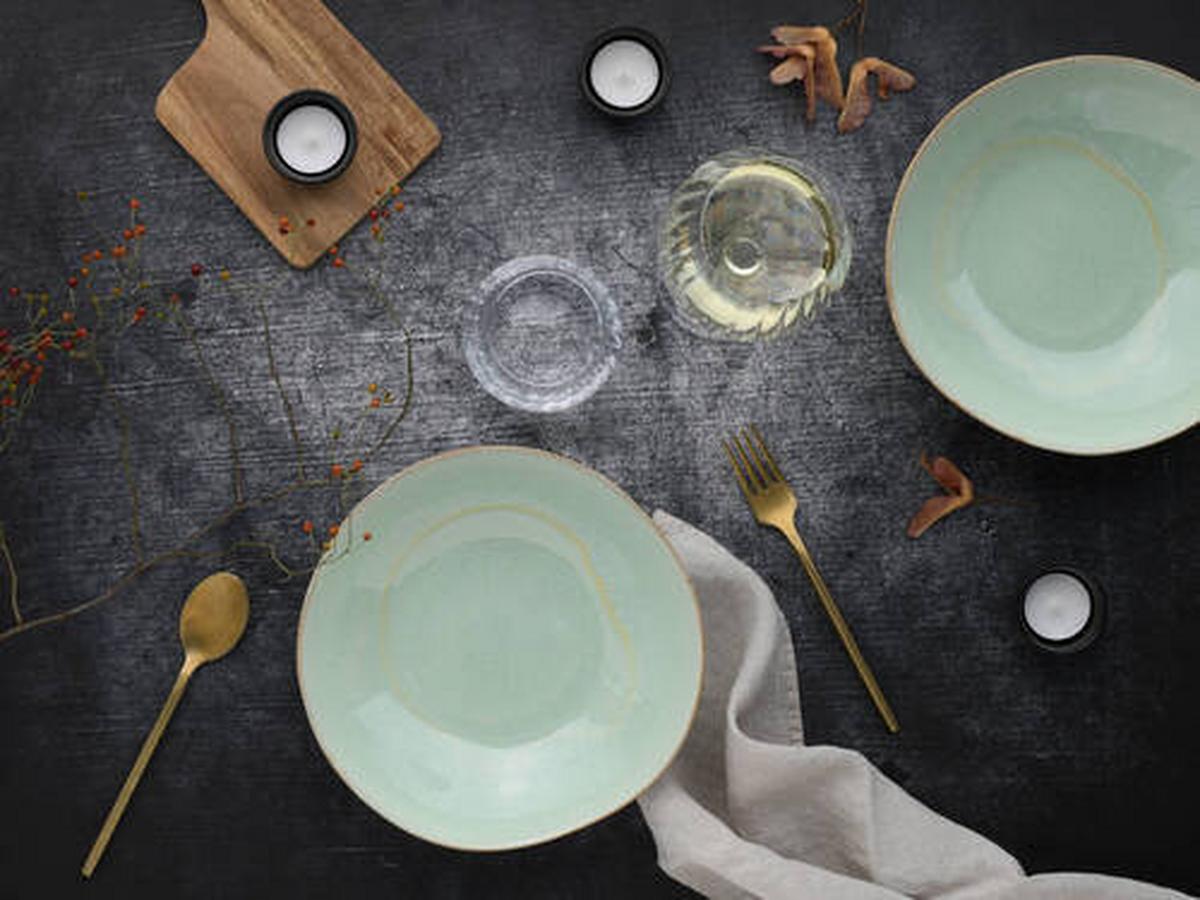 Set Posod Basalt, 2-Delni - žajbljevo zelena, Trend, keramika (22,5cm) - Creatable