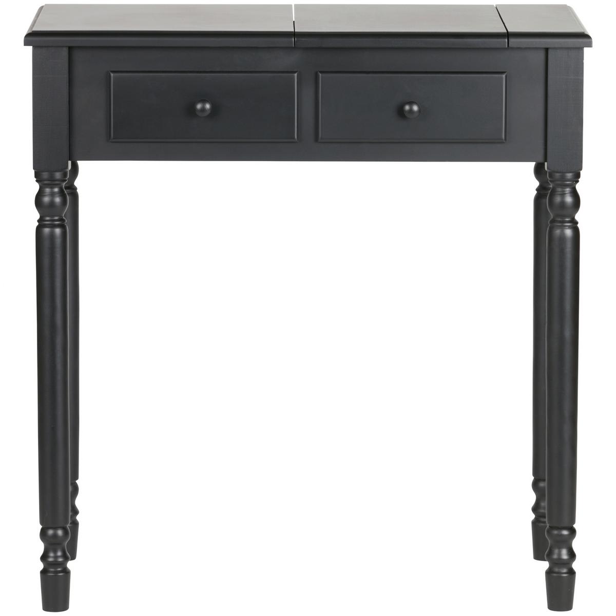 Schminktisch Romy Schwarz - Schwarz, Design, Holz (75/38/78cm) - Livetastic