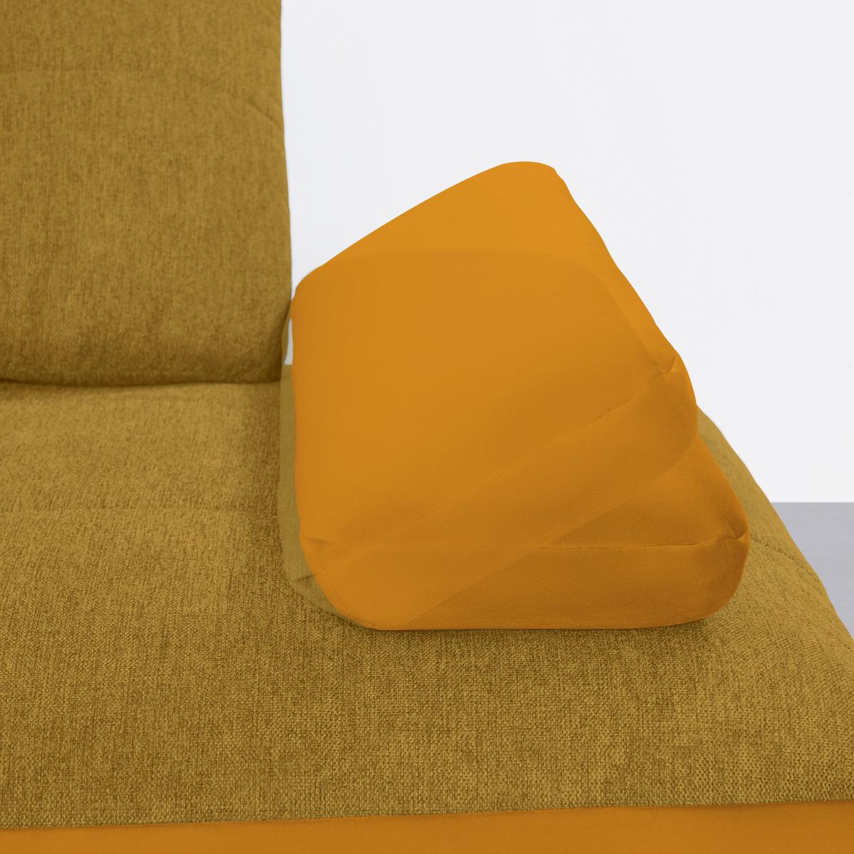 Wohnlandschaft Trendy Senfgelb - Senfgelb/Goldfarben, MODERN, Holzwerkstoff/Textil (310/93/250cm) - Premium Living