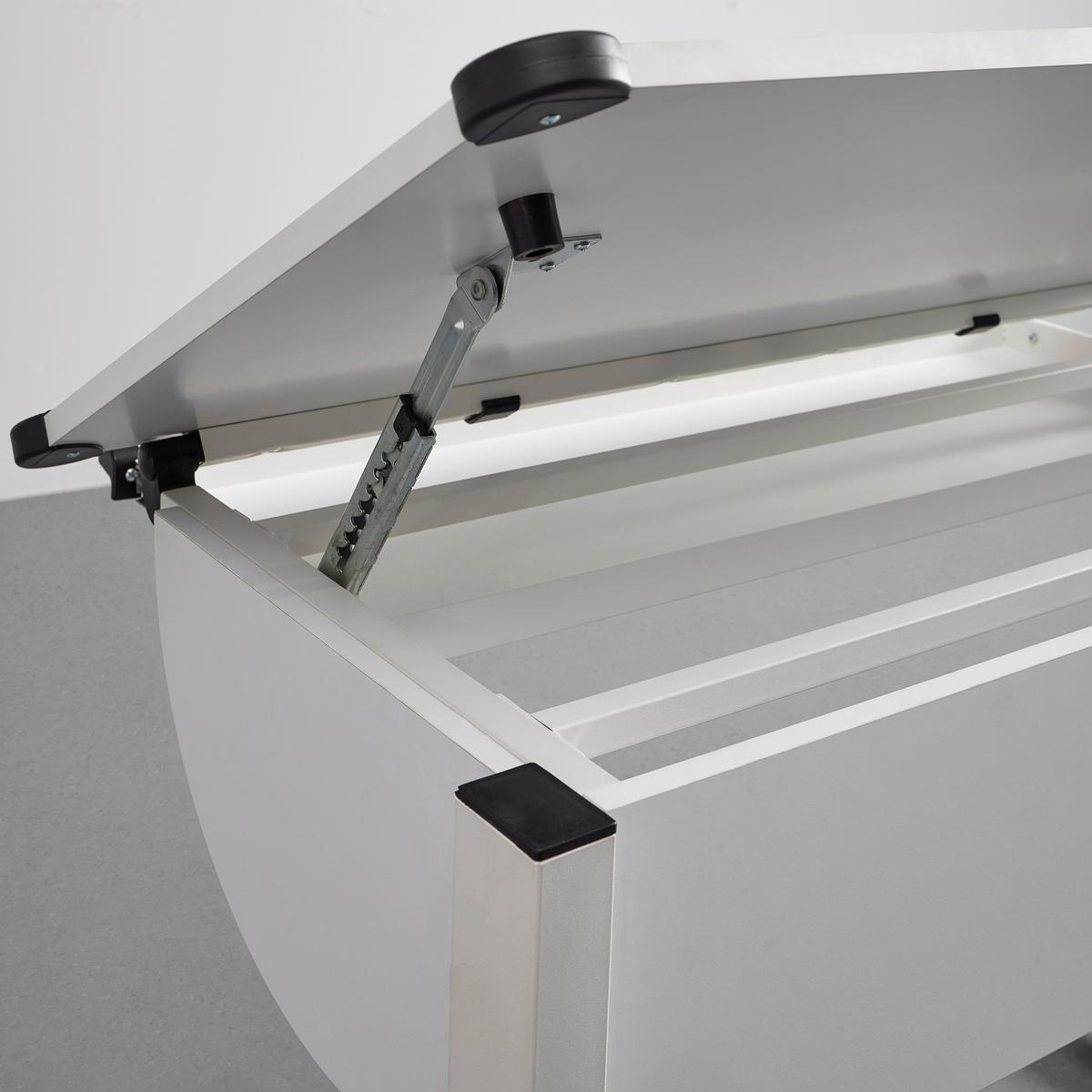 BIURKO CARALINA - biały, Modern, metal (112/60/53-83cm) - Bessagi Home