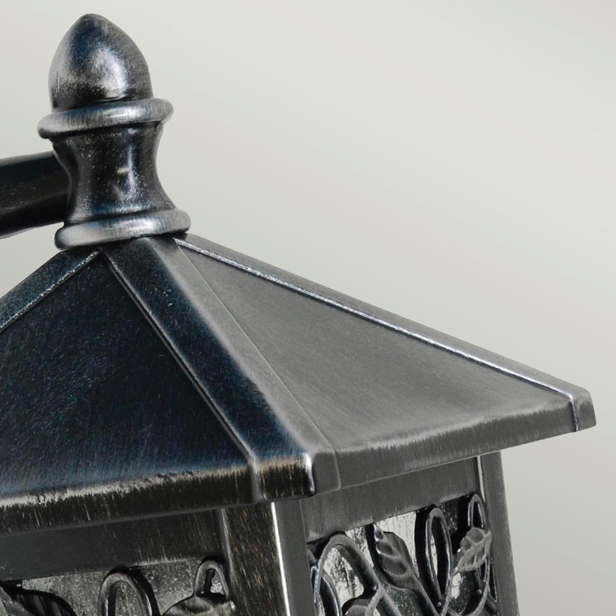Kültéri Falilámpa Gzh-Wc2 - fekete/ezüstszínű, Konventionell, üveg/fém (15/26,2/19cm) - Elstead Lighting