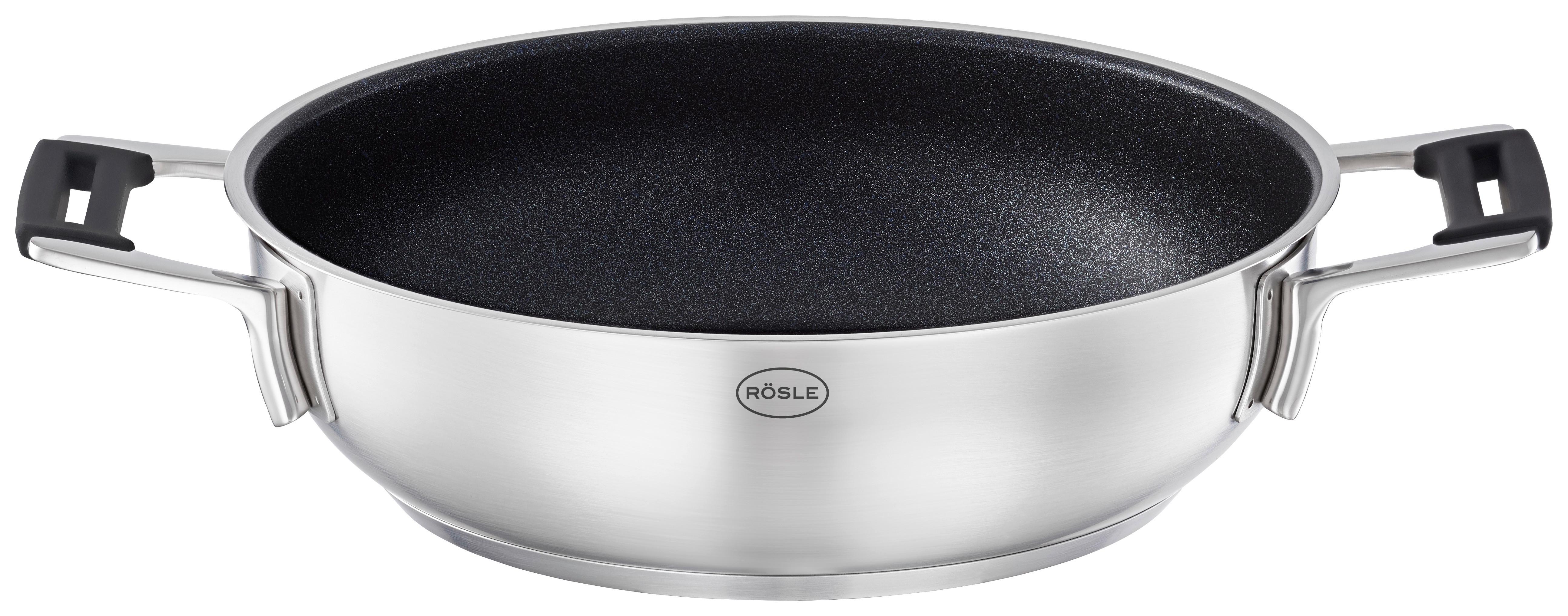PATELNIA DO SERWOWANIA 91976 RÖSLE - kolor stalowy/czarny, Basics, metal (24cm) - Rösle